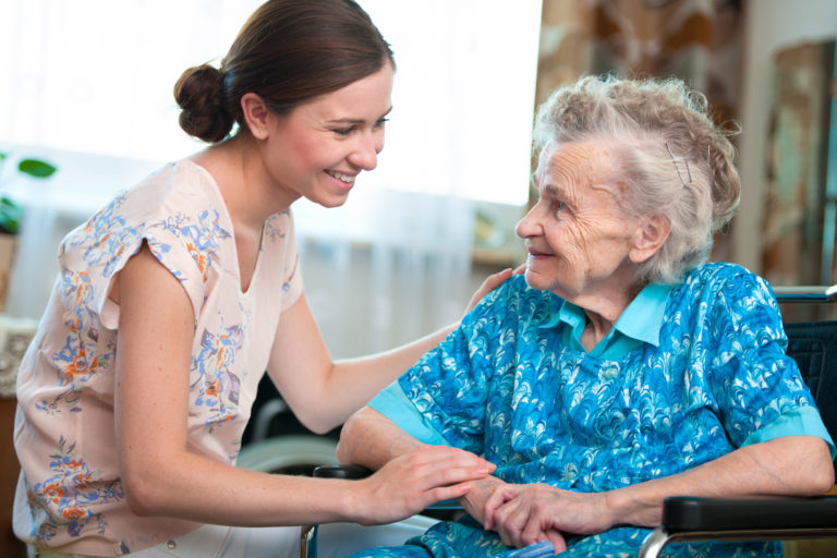 Companionship and in-home support for a senior